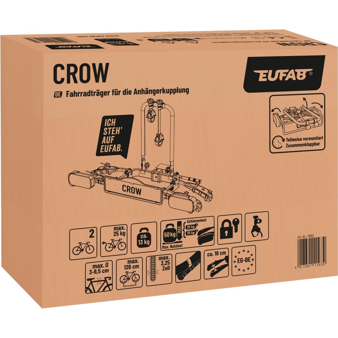 EUFAB 11563 - Portabici CROW, parzialmente preassemblato