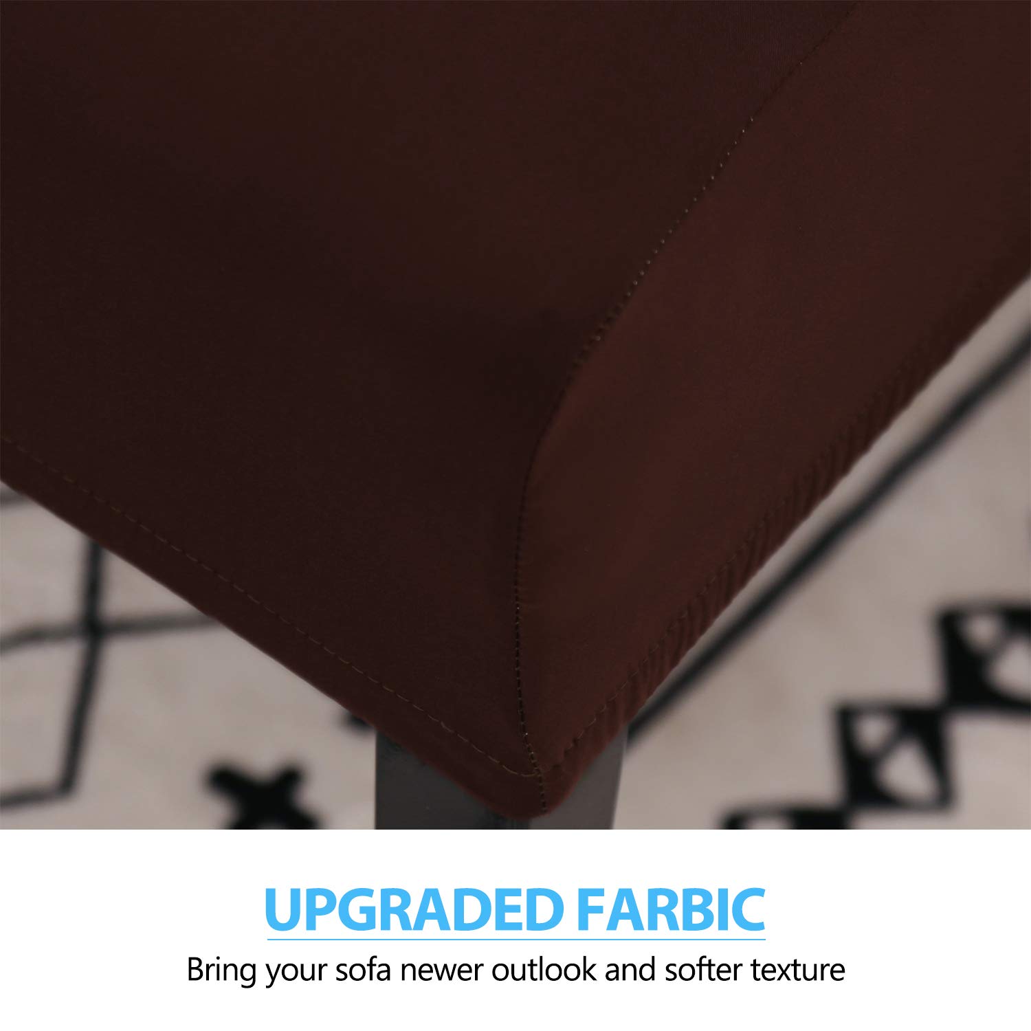 PETCUTE Housse de Chaise 6 Pièces, Universel Housse de Chaise Salle À Manger Extensible,Amovible Lavable Protection Chair Cover Epaisse pour Hotel, Restaurant, Banquet,Cuisine