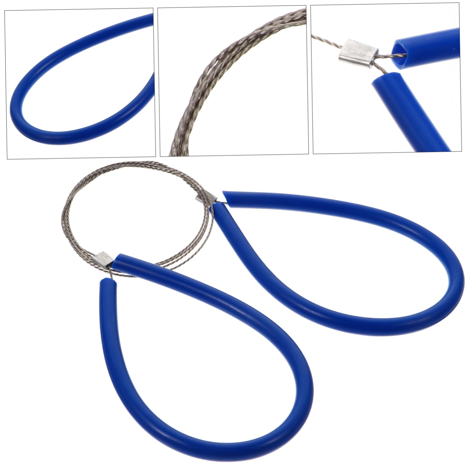 HANABASS 2pcs Pvc Handle Stainless Steel Pipe Saw Emergency Survival Wire Saws Multifunctional