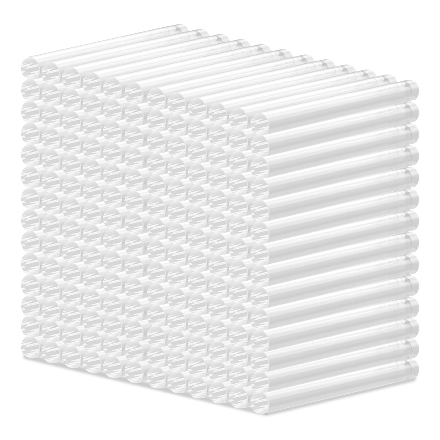 Mini stick per pistola per colla, confezione da 550 bastoncini di colla trasparente, mini bastoncini di colla trasparenti, diametro 0,7 cm, lunghezza 10,2 cm, compatibili con la maggior parte delle