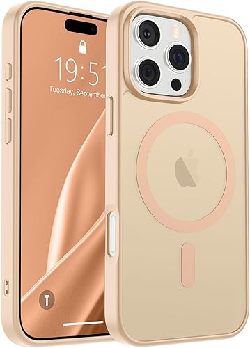 Miniatura 318 de SUPFINE - Funda magnética para iPhone 14 Pro Max (compatible con MagSafe), (protección contra caídas de grado militar de 10 pies), delgada, Negro