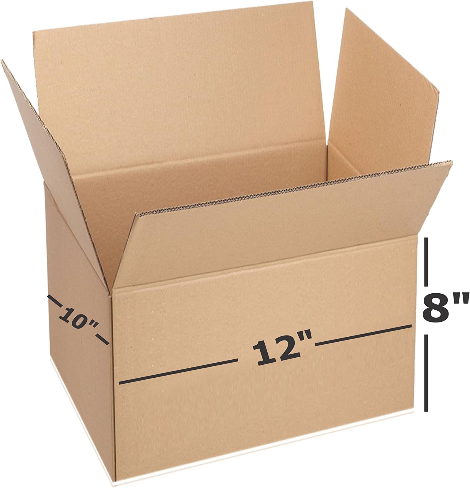 3 Ply Brown Corrugated Box Packing box Size: 12x10x8 Length 12 inch Width 10 inch Height 8 inch Shipping box Courier Box (Pack of 10)