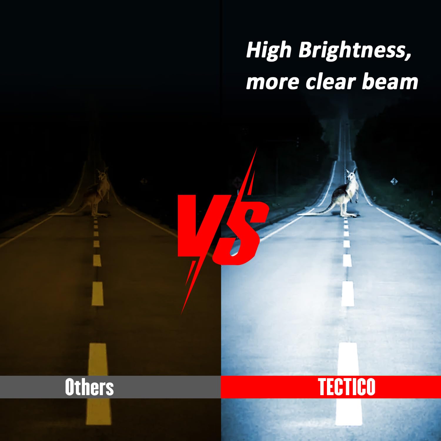 TECTICO D5S Xenon HID Lampadine 25W 12V 8000K Blu Freddo Ultra Brillante, Sostituzione OEM, Kit di Conversione (2 Lampade)