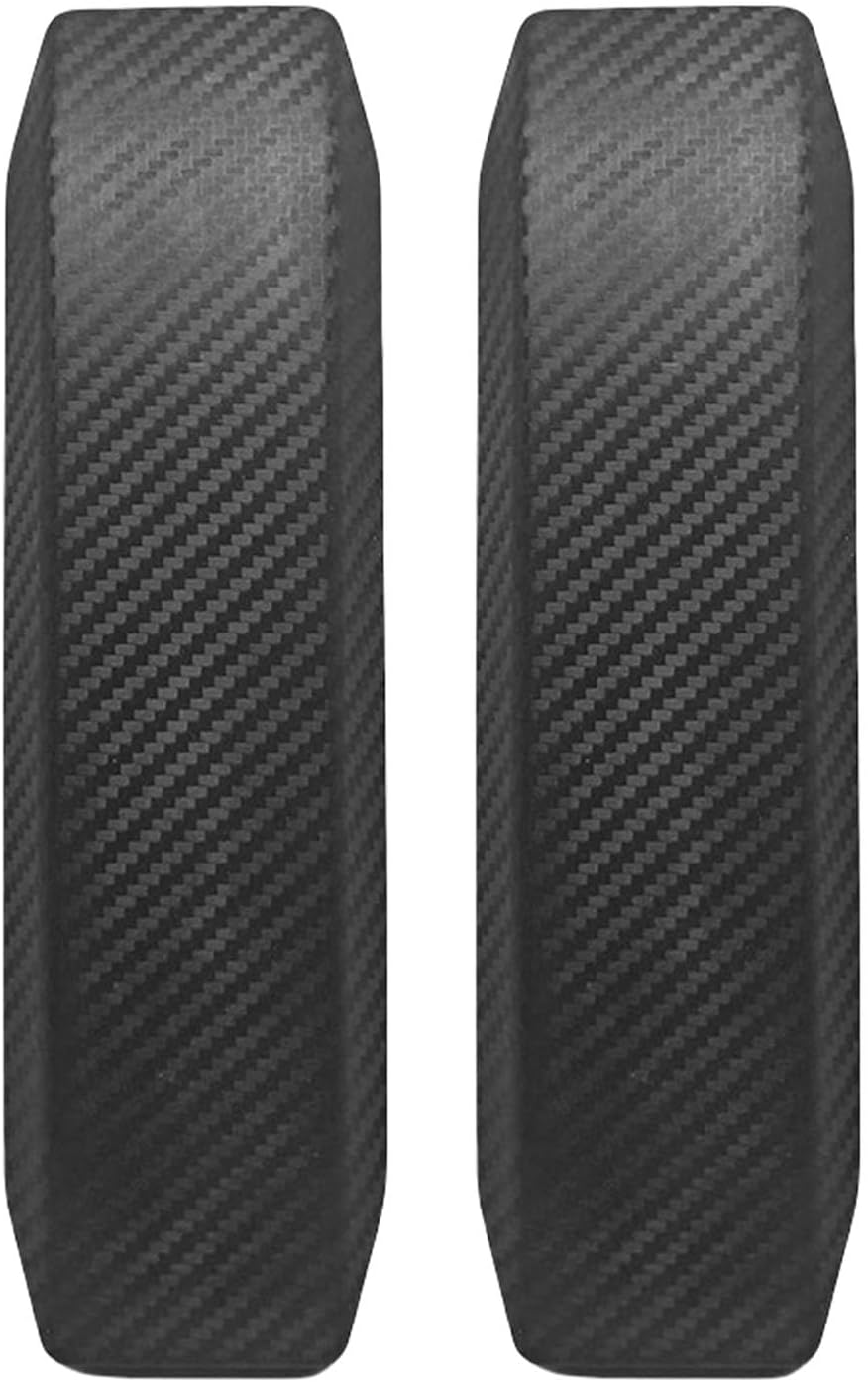 Carbon Fiber Design Armrest Covers Pair Soft PU Fabric Chair Accessories Firm Hold Maintenance Friendly 2pcs Quick Chair Armrest Protectors