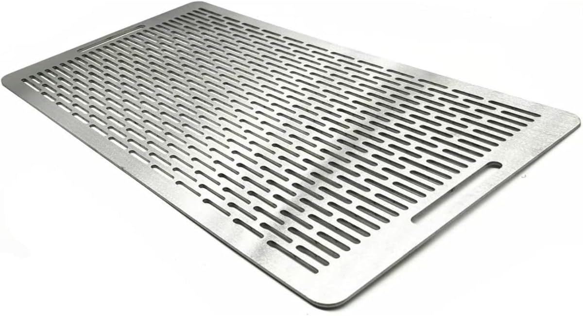 鉄板網 キャンプ用 バーベキューネット 大型 業務用 長方形網 厚さ3 mm 耐久性 多目的 焼き網 大きい バーナーパッド 炭焼き