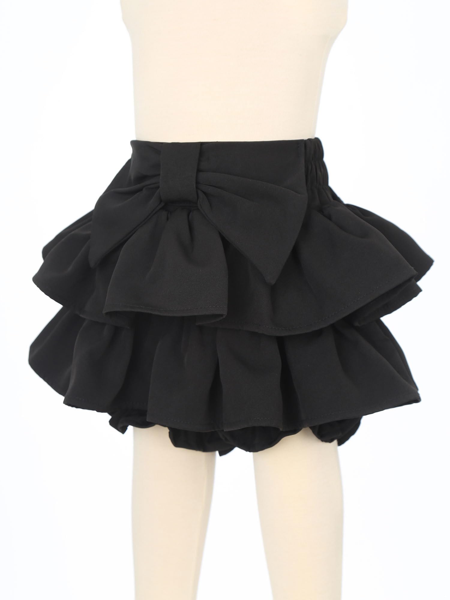 Kaerm Kids Girl Cute Ruffle Tutu Dress Shorts Toddler Baby Bloomers Summer Vintage Pettipants Black 18-24 Months