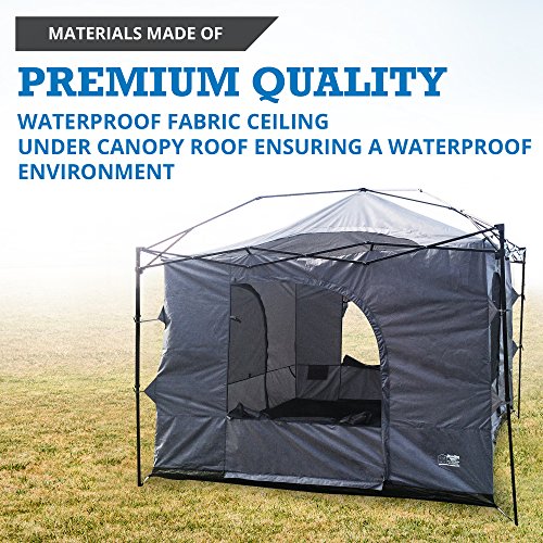 The Original-Authentic Standing Room 12X12 Family Cabin Tent 8.5 ' of Head Room 4 Big Screen Doors Fast Easy Set Up,Full TUB Style Floor Canopy Frame NOT Included - Thumbnail 7