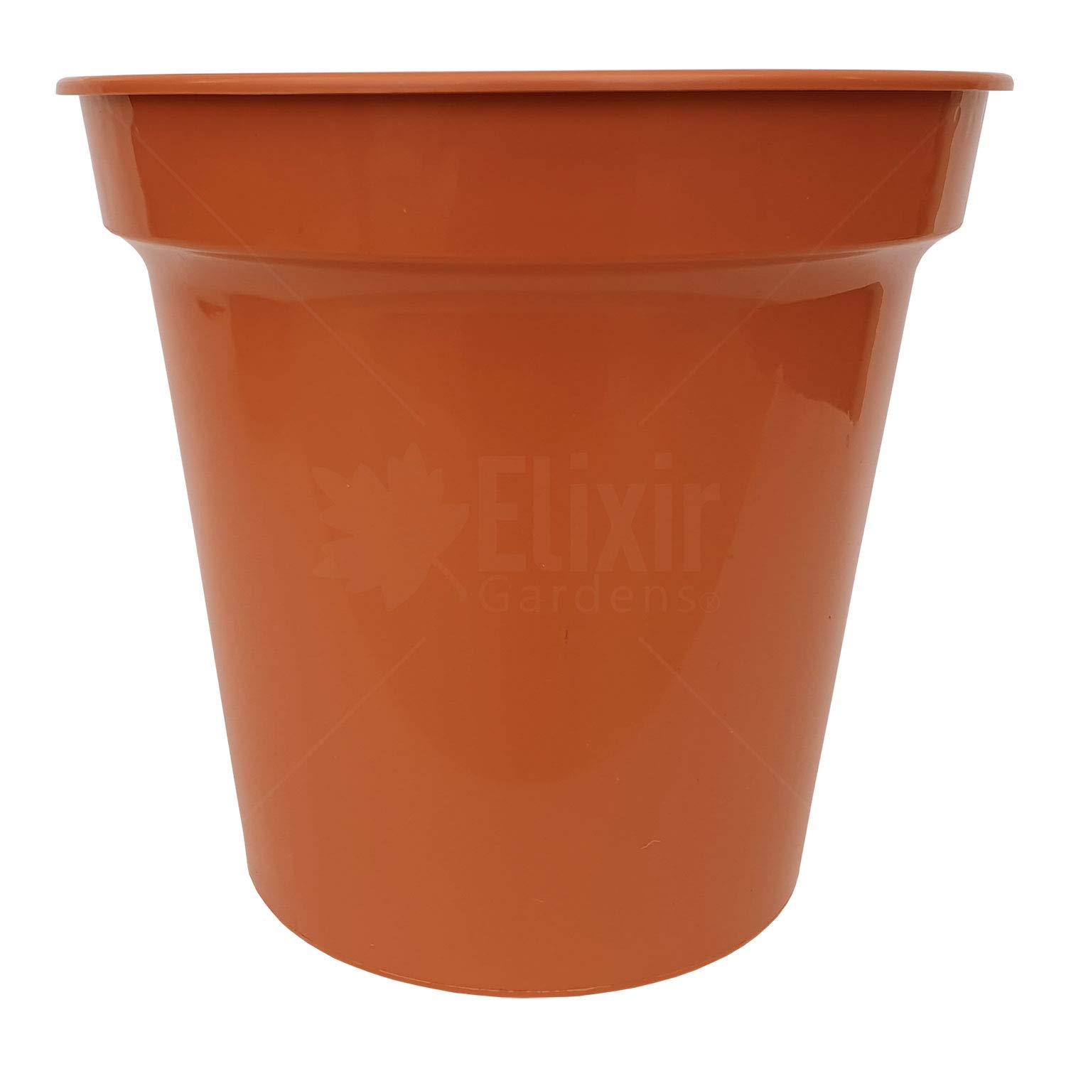 Elixir Gardens Glossy Recycled Plastic Terracotta Plant Pot Various Sizes 3,4,5,6,7,8,10,12.5,15" Various Quantities 1-50 | 12.5" x 35