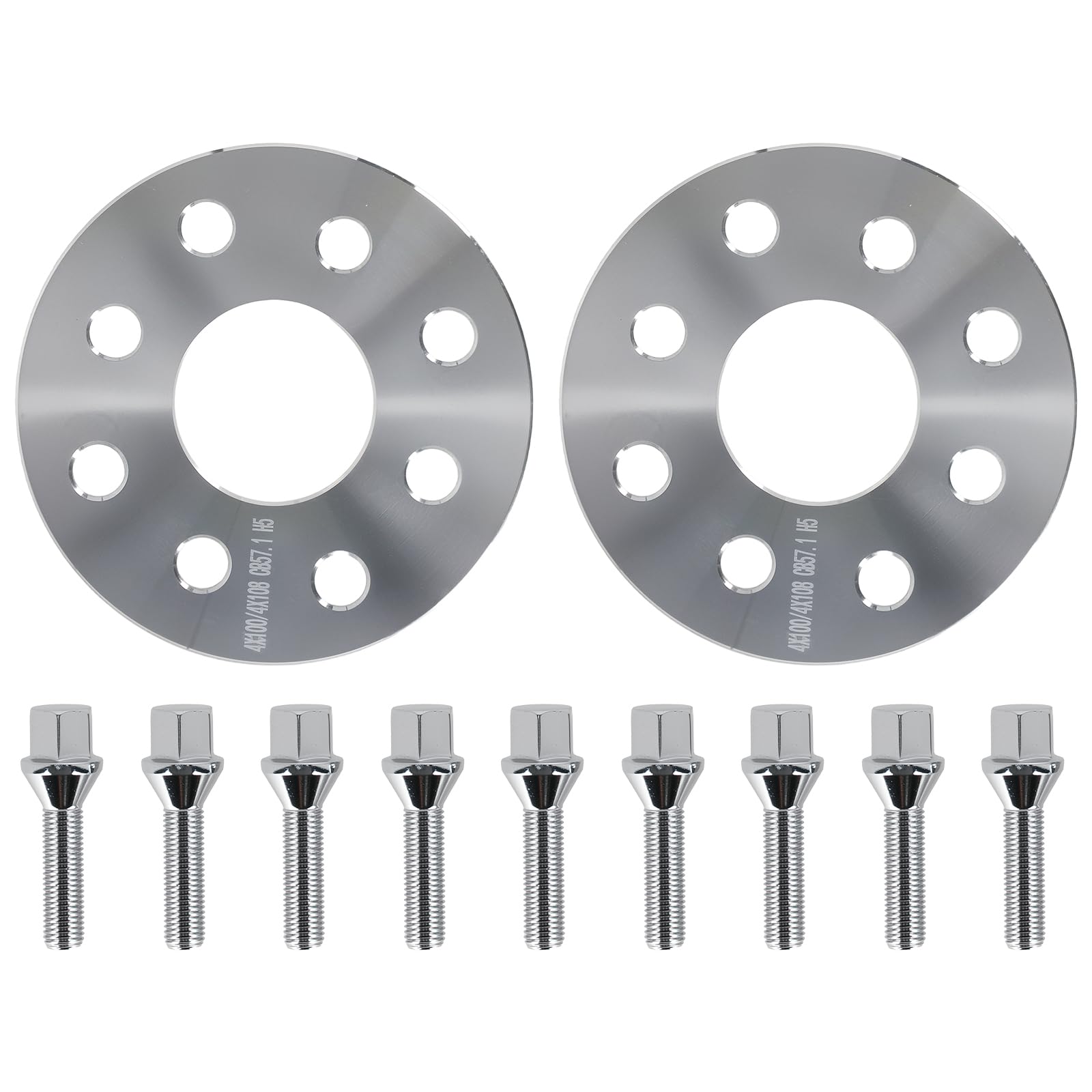maXpeedingrods 2PCS 5mm Spurverbreiterungen mit Radschraube für VW Corrado, Golf I-III, Jetta, Passat, Lupo (1970er-1990er)