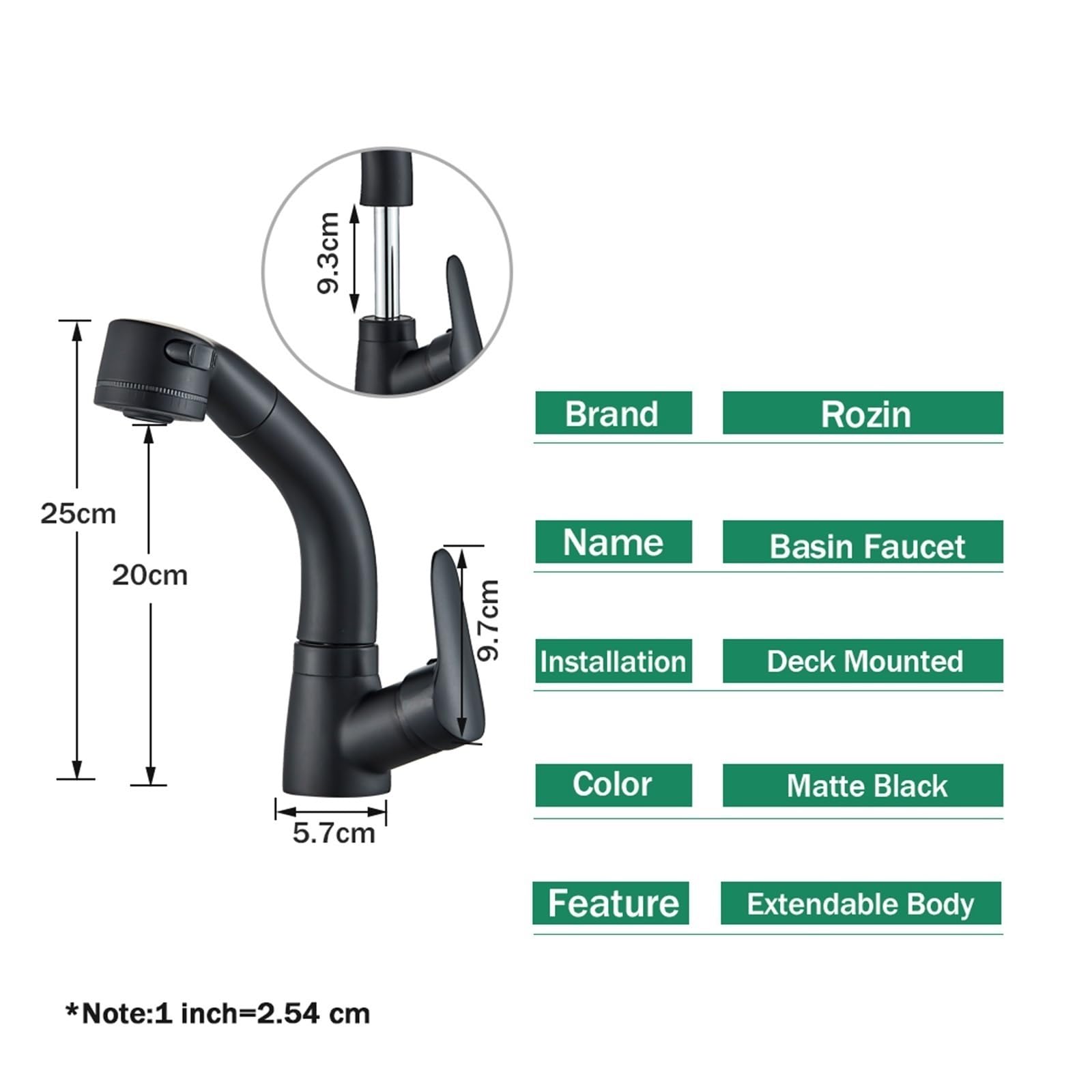 rubinetto da bagno, Rubinetto for lavabo con sollevamento retrattile(Chrome)