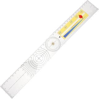 Veemoon Professional Medical Goniometer Angle Ruler for Joint Range of Motion Measurement Occupational Therapy Tool for Elbow Knee Finger Assessment Transparent Hospital Measuring