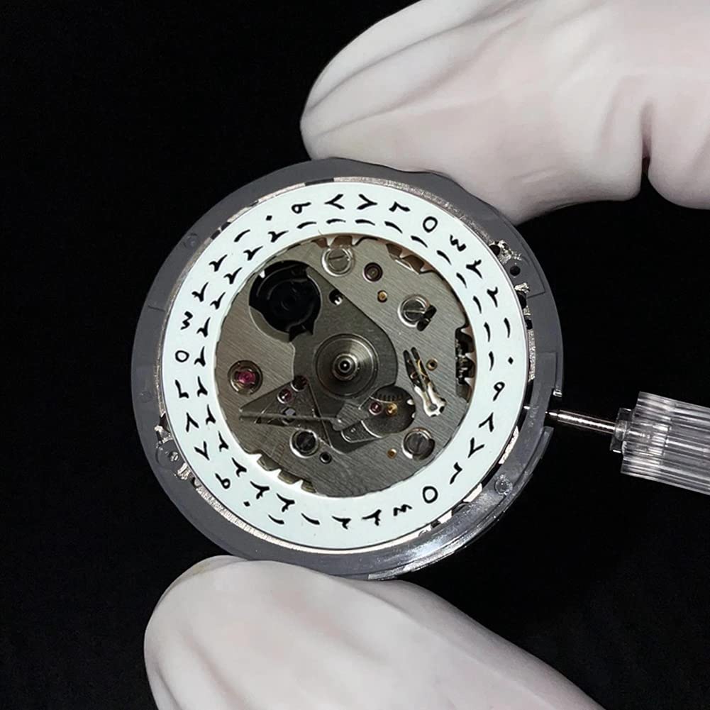 Koanhinn 1 sztuka mechanizm zegarka automatyczny mechanizm mechaniczny tarcza przy 3,0 mod mechanizm wymiany NH35 NH35A 24 klejnoty wysoka dokładność biały