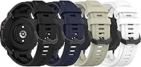 Vista 1 de FitTurn Paquete de 4 correas de reloj compatibles con Amazfit T-Rex 2, correa de repuesto de silicona suave ajustable para Huami Amazfit T-Rex 2