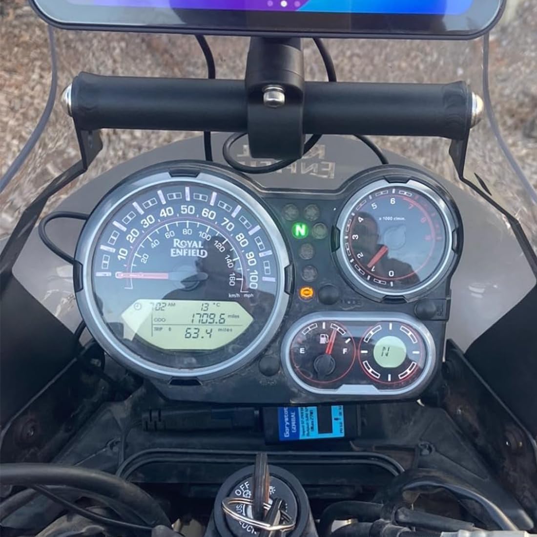 Steel GPS Vehicle Mounts 22mm for Royal Enfield Himalayan BS6 2021 2022 2023 Motorcycle Mobile Phone Stand Holder Navigation Bracket