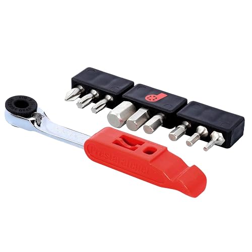 Prestacycle Prestaratchet GO 5-in-1 Bicycle Multi-Tool Kit – Ratcheting Wrench,