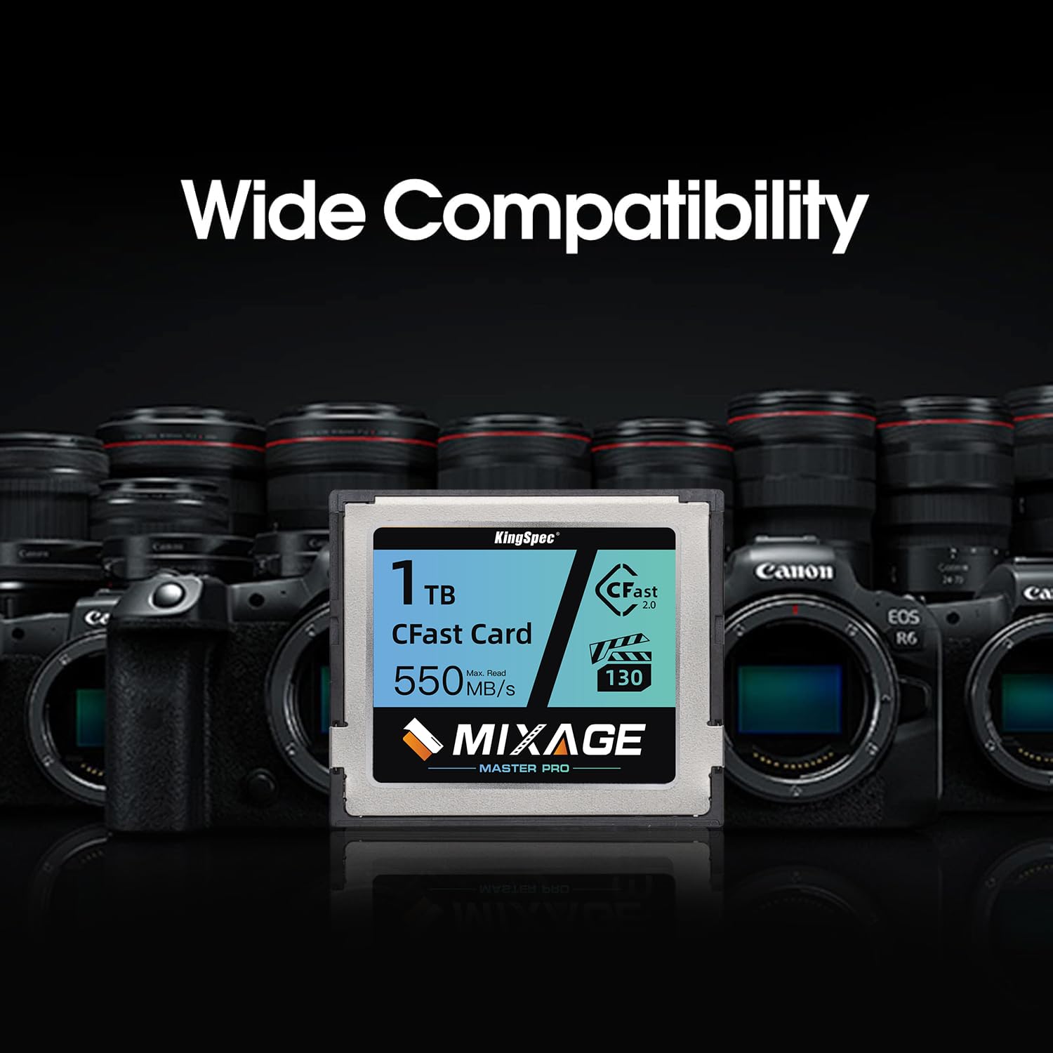 CFAST 2.0 x3700 256GB FREE TAIL EVOKE