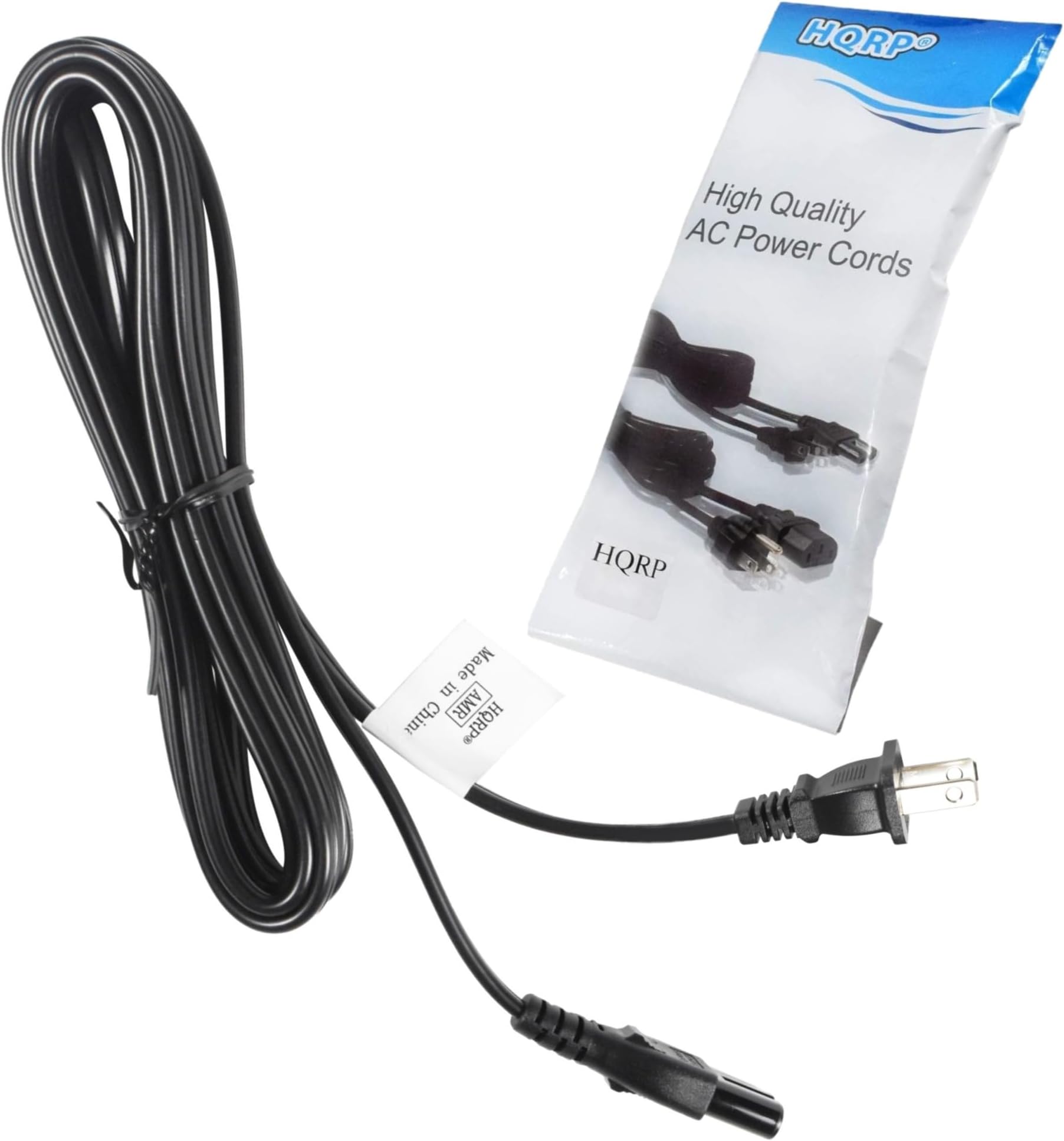 HQRP AC Power Cord Compatible with Samsung UN32EH4003FXZA UN32EH4003VXZA UN37EH5000FXZA UN40EH5300FXZA UN46ES6003FXZA UN50EH5300FXZA UN50EH6000FXZA HDTV TV LCD LED Plasma DLP Cable, UL Listed