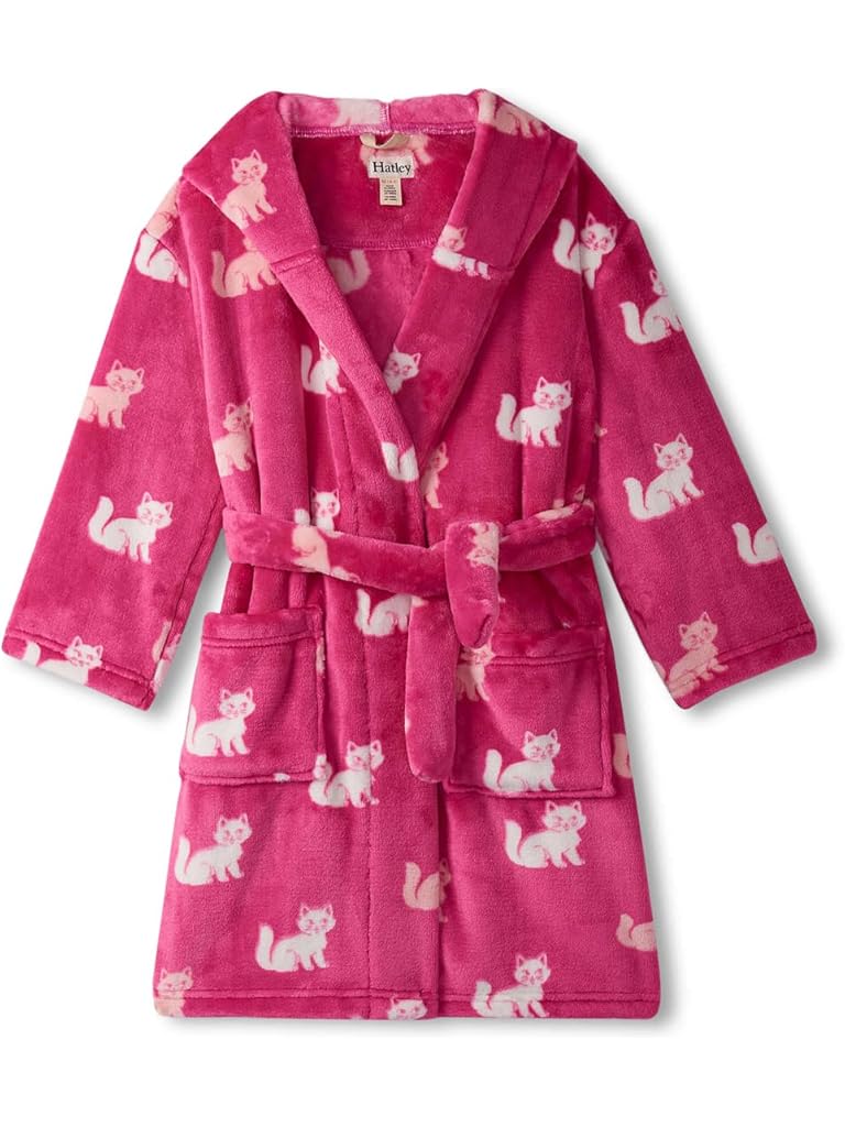 Pink Hatley Fuzzy Fleece Robe (Toddler/Little Kid/Big Kid)