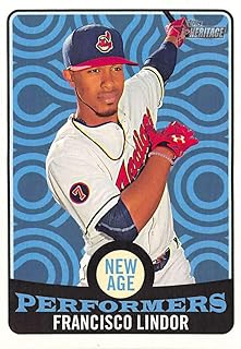 2017 Topps Heritage New Age Performers #NAP-11 Francisco Lindor NM-MT Indians