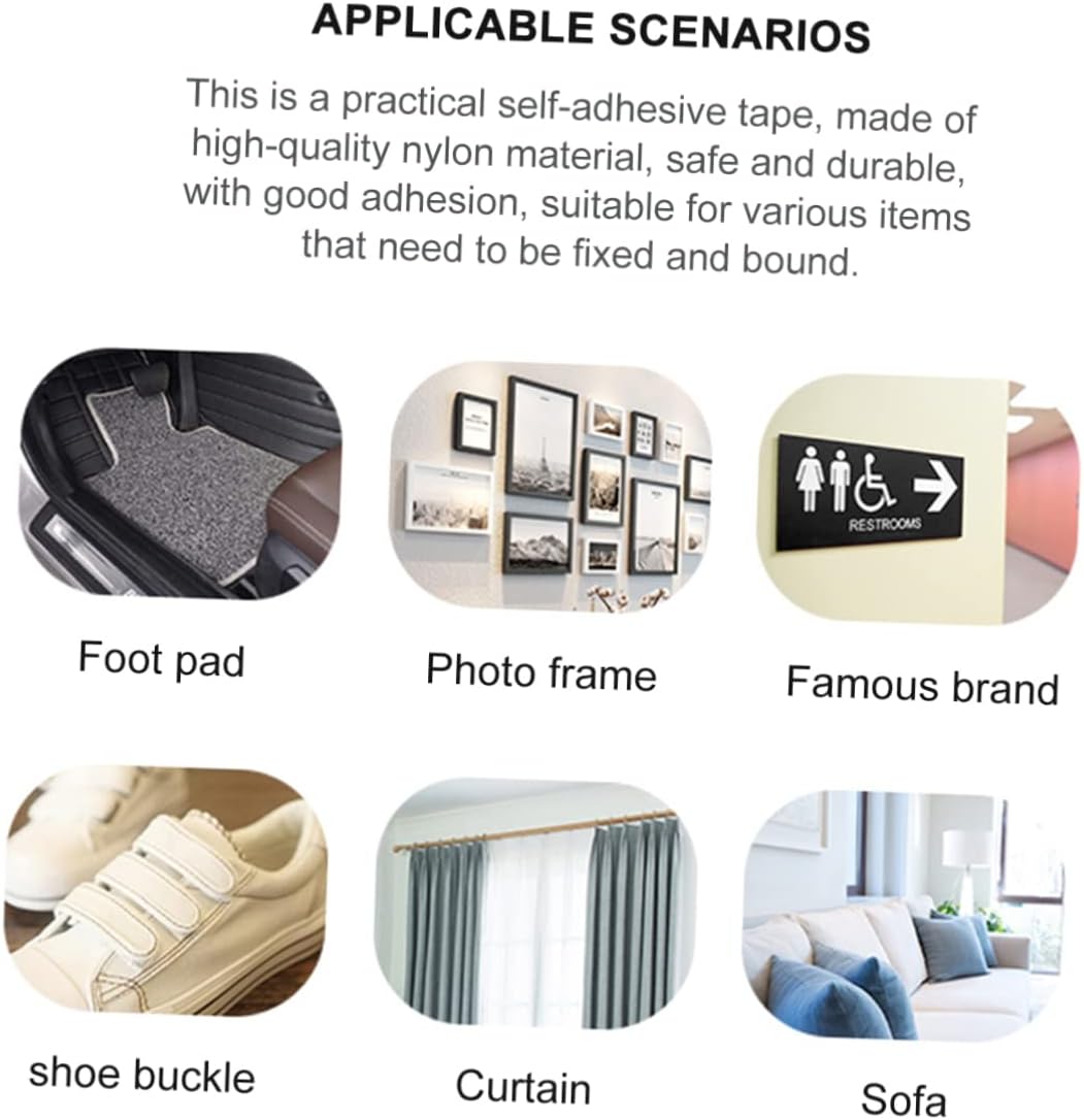 NUOBESTY 30pairs Heavy Duty Adhesive Squares Tape Square Hook and Loop Self-Adhesive Confession Strips