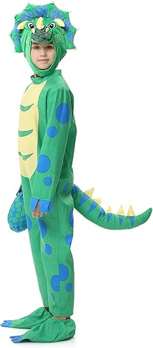 Miniatura 5 de ThinkMax Disfraz de dinosaurio para niños pequeños, disfraces de Halloween para niños y niñas, disfraz de T-Rex para Halloween truco o trato