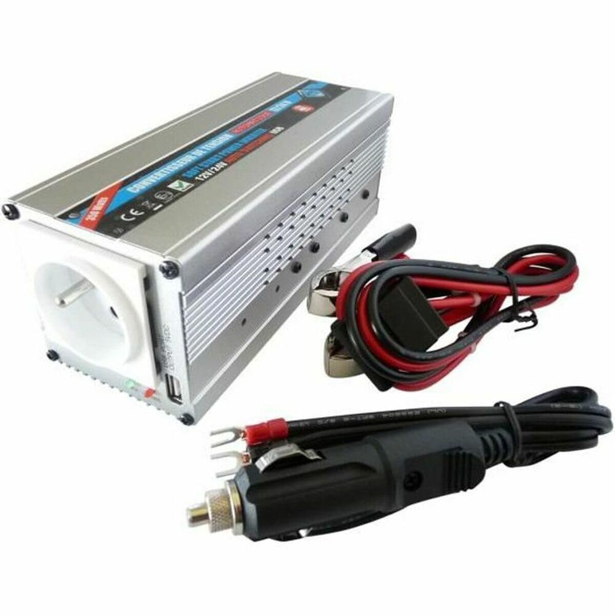 Inconnu HTC - CONVERTISSEUR 12/24V Automatique 220V 350W avec Prise USB 0.5A