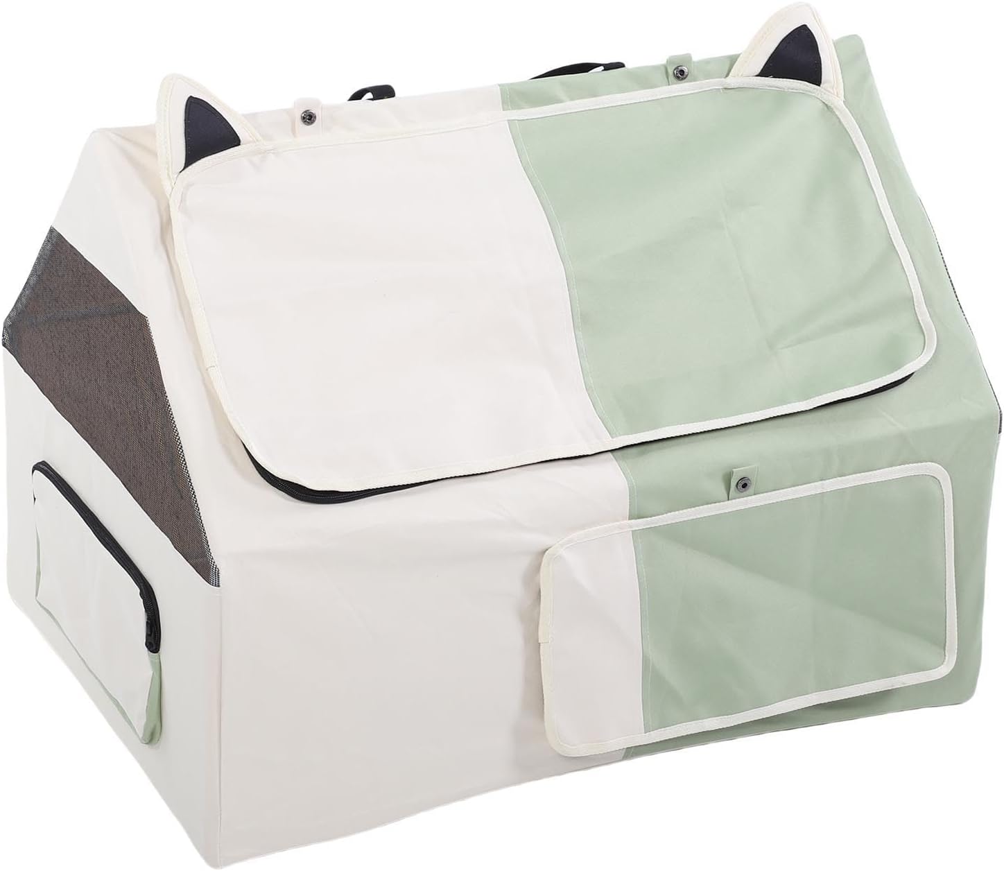 Focket Cat Tent, Large Capacity Comfortable Cat Crate, Pet Playpen with Premium Oxford Cloth for Pregnant Cats Indoor Outdoor Use