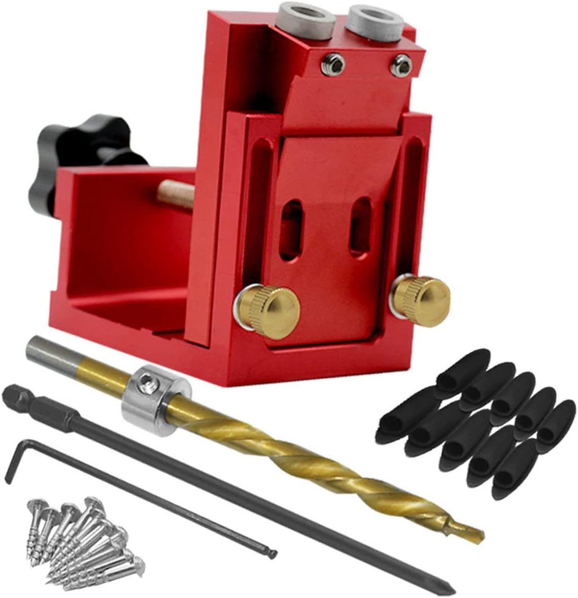 Portable Angle Hole Punch Locator Pocket Hole Jig Kit Woodworking Tools Carpenters Tools Easy to Use