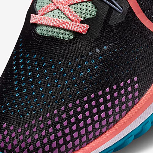 Nike Nike React Pegasus Trail 4 Trail Running Shoes, Black/Vivid Purple/Enamel Green/Magic Ember, 9.5