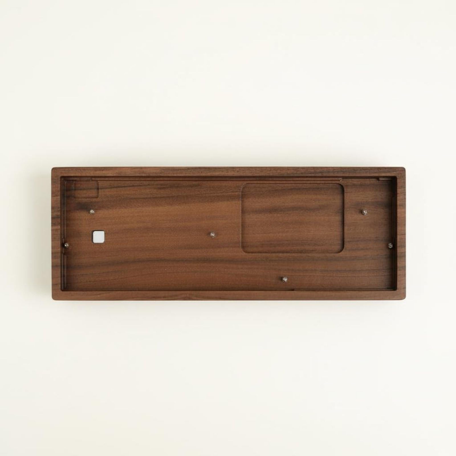 Custodia Tastiera in Legno Massello Meccanico Accessorio Computer Involucro PC Finitura Manuale E Supporto Polso Abbinato Adatta per Appassionati E Ambienti Casa, Palissandro