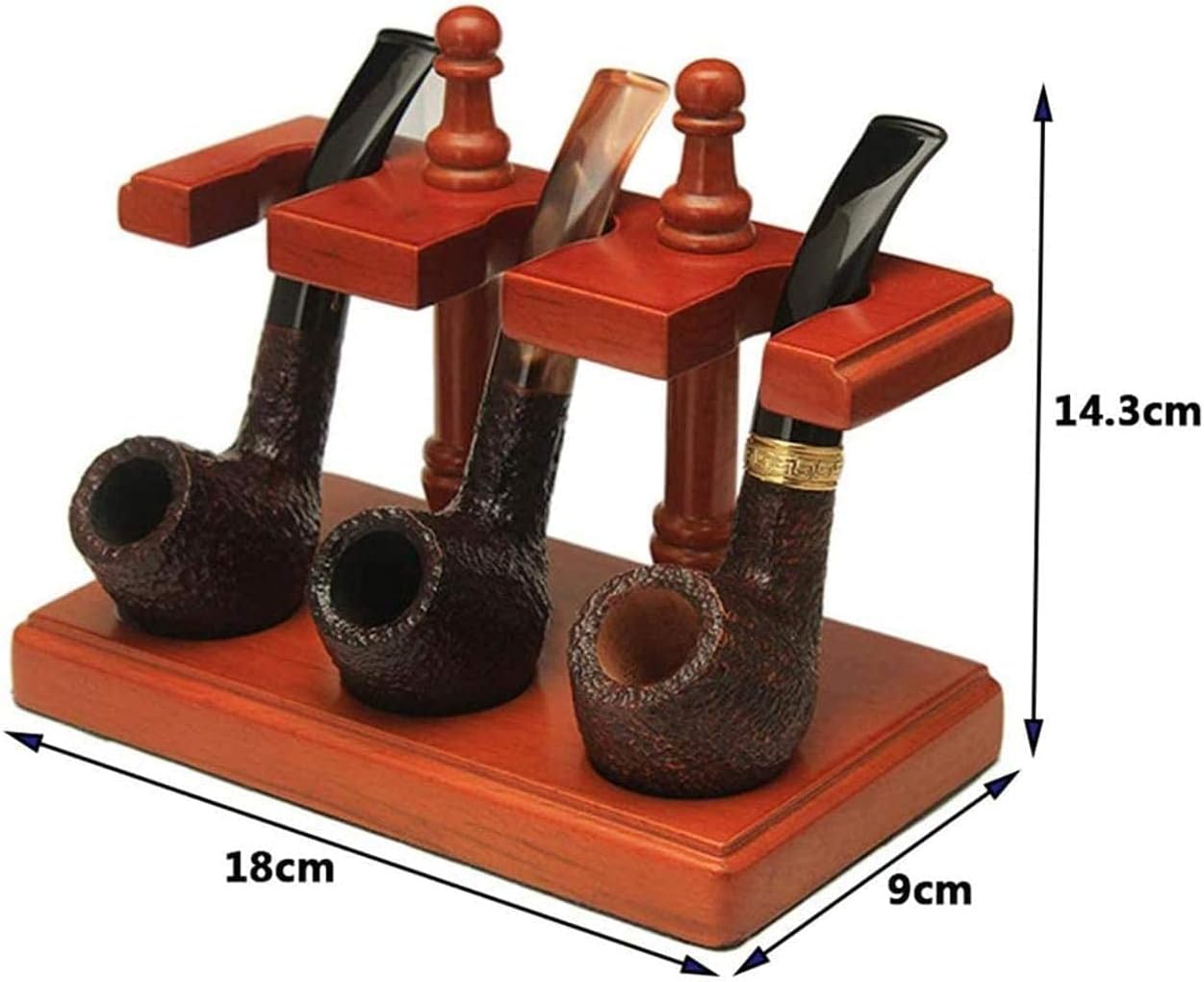 Tobacco Pipe Stand Rosewood Display Top Tobacco Pipe Stand Authentic Tobacco Pipe Stand Rack Holder Decorative Box