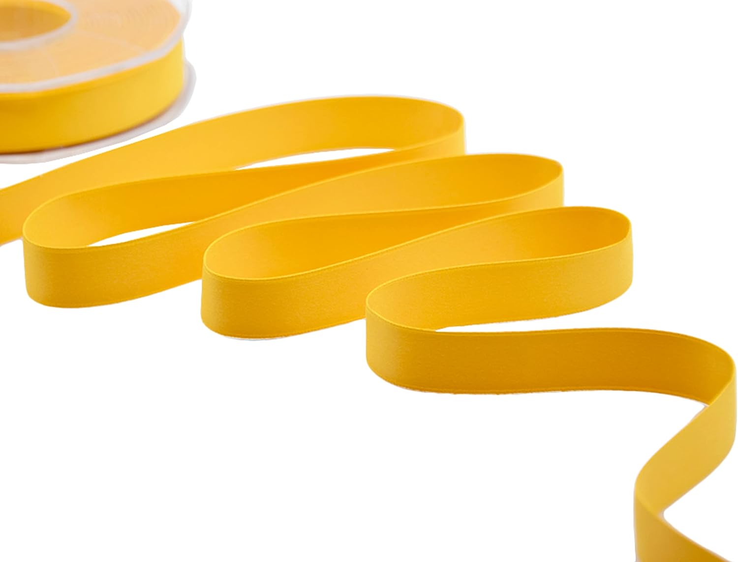 Furlanis - Double Satin Matte, Decorative Ribbon, Gift Packs, Favors - Sun Yellow, 15 mm x 20 m