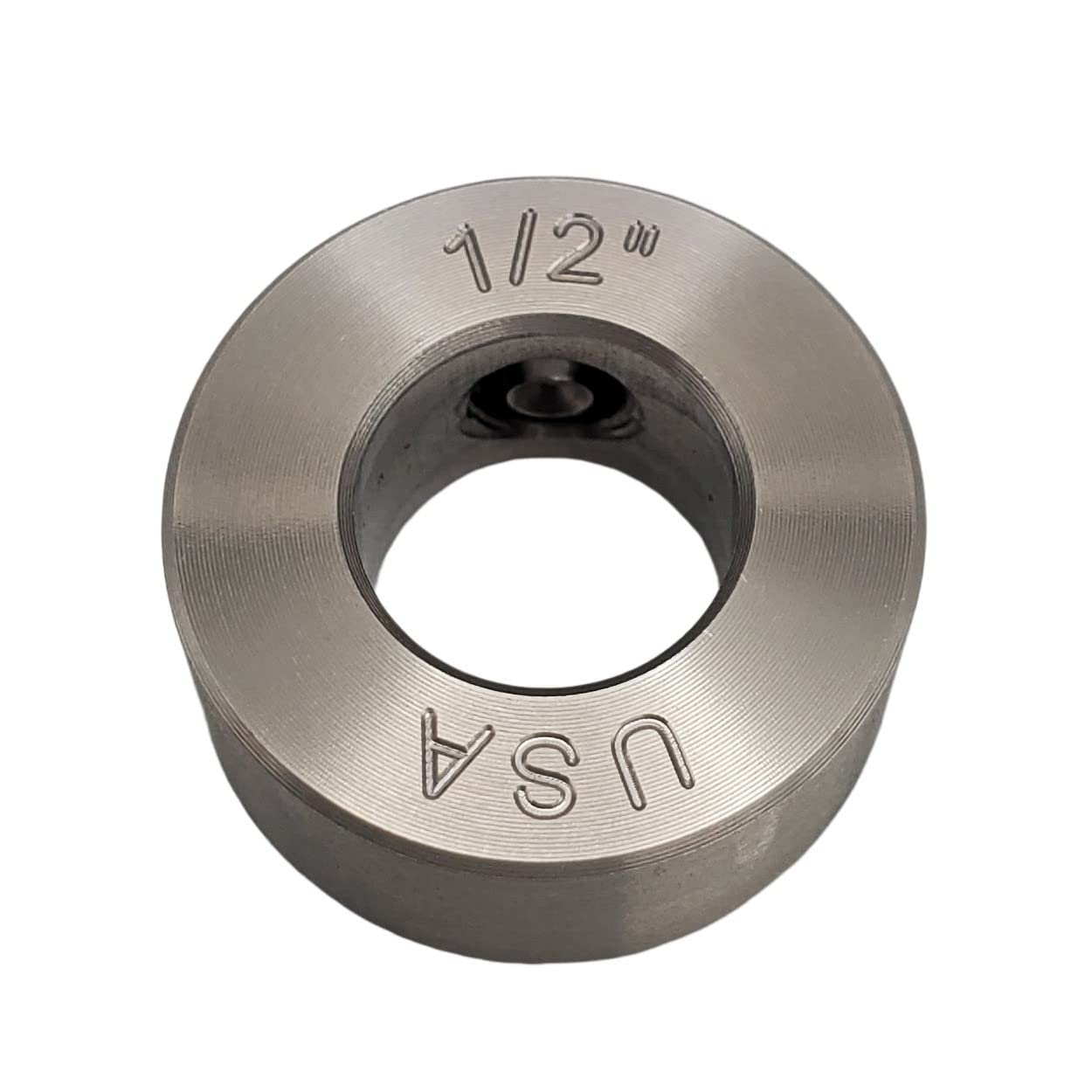 Diámetro del orificio de 1,3 cm - Collar de eje de tornillo - Acero inoxidable 303 (paquete de 2)