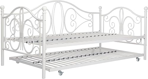 Miniatura 21 de DHP Bombay - Cama de metal Blanco,bronce