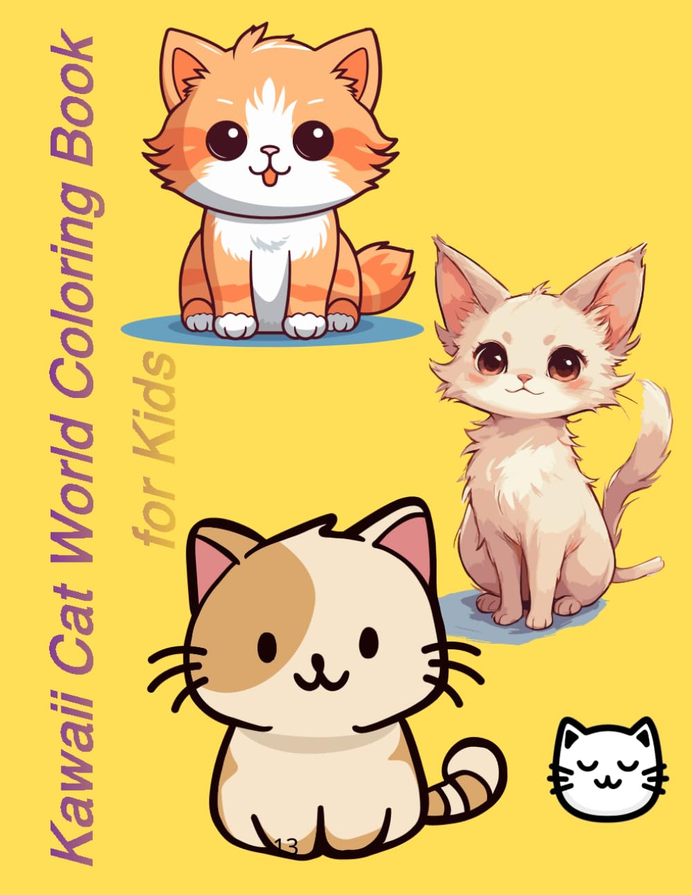 Kawaii Cat World Coloring Book for Kids: 50 Super Cute Cats, Playful Kittens & Adorable Adventures to Color (Ages 5–10)      Paperback – February 20, 2026