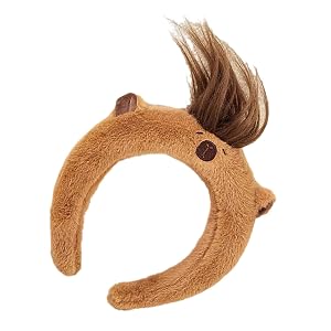 2 Serre-Têtes Capybara Mignons - Enfant/Adulte - Marron Et Rose - Pour Maquillage Et Déguisement