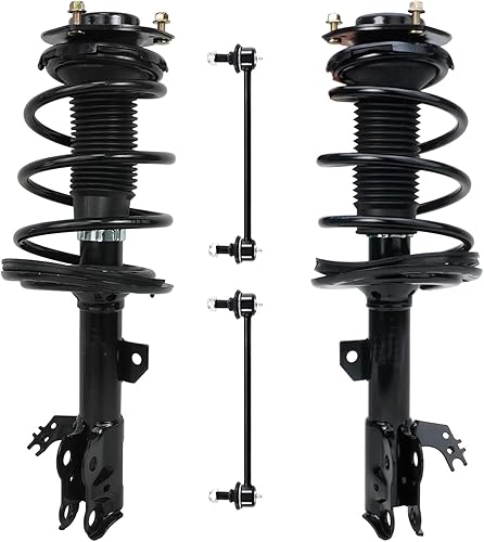 Miniatura 60 de Detroit Axle - Kit de puntales delanteros para Volvo C30 C70 S40 V50, 2 puntales muelle helicoidal 2 estabilizador, barra estabilizadora, enlaces