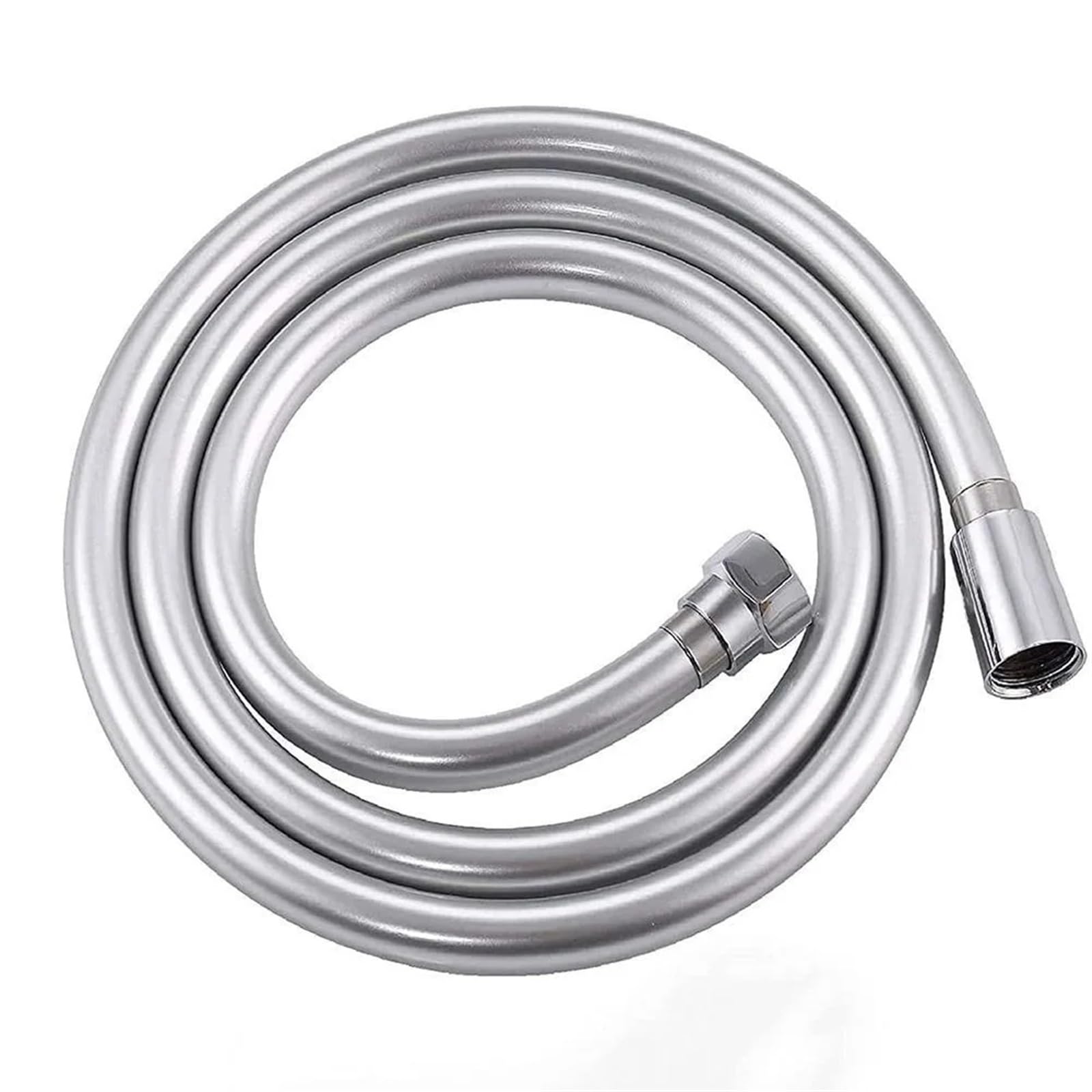PVC Shower Hose | Multicolor 1-3.0m Bathroom Shower: Handheld Shower Head Replacement(Silver,2.5m)