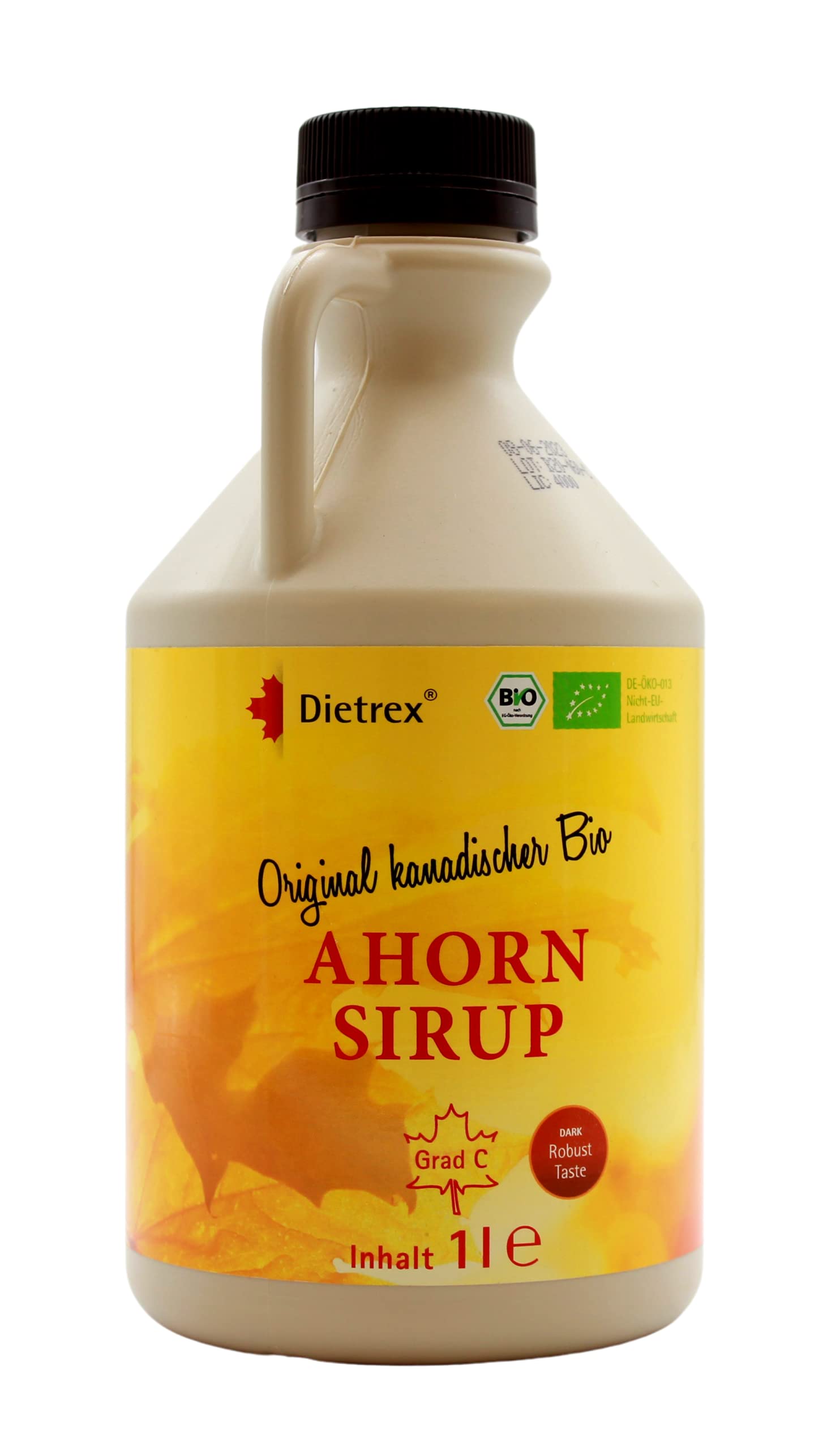 Dietrex Ahorn Siroop Graad C 1000ml Flasche (Ahorn Sirup Güteklasse C)