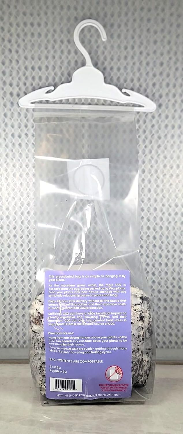 Generic Premium CO2 Grow Bag - The CO2 Breath Bag - Premixed Ready to Use Bag for Grow Rooms and Tents with Hanger, Purple