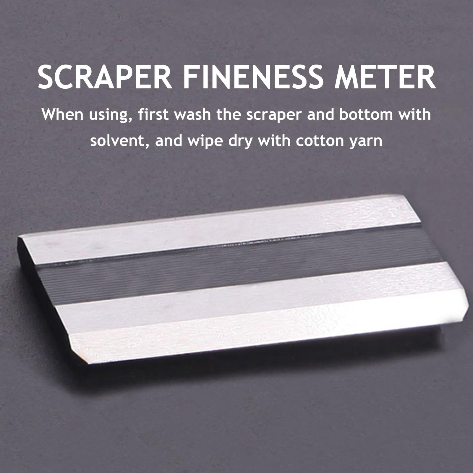 Misuratore di finezza in acciaio inossidabile a scanalatura singola, misuratore di finezza di macinazione, intervallo di scala 0-25um/0-50um/0-100um/0-150um, per plastica, inchiostro, produzione di ca
