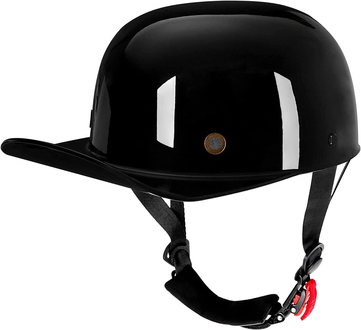 Baseball Style Cap Retro Motorcycle Helmet Baseball Cap Helmet Vintage Open Face Motorcycle Helmet Unisex-Adult - for Scooter Moped Cap Street Cruiser Jet - DOT Certified