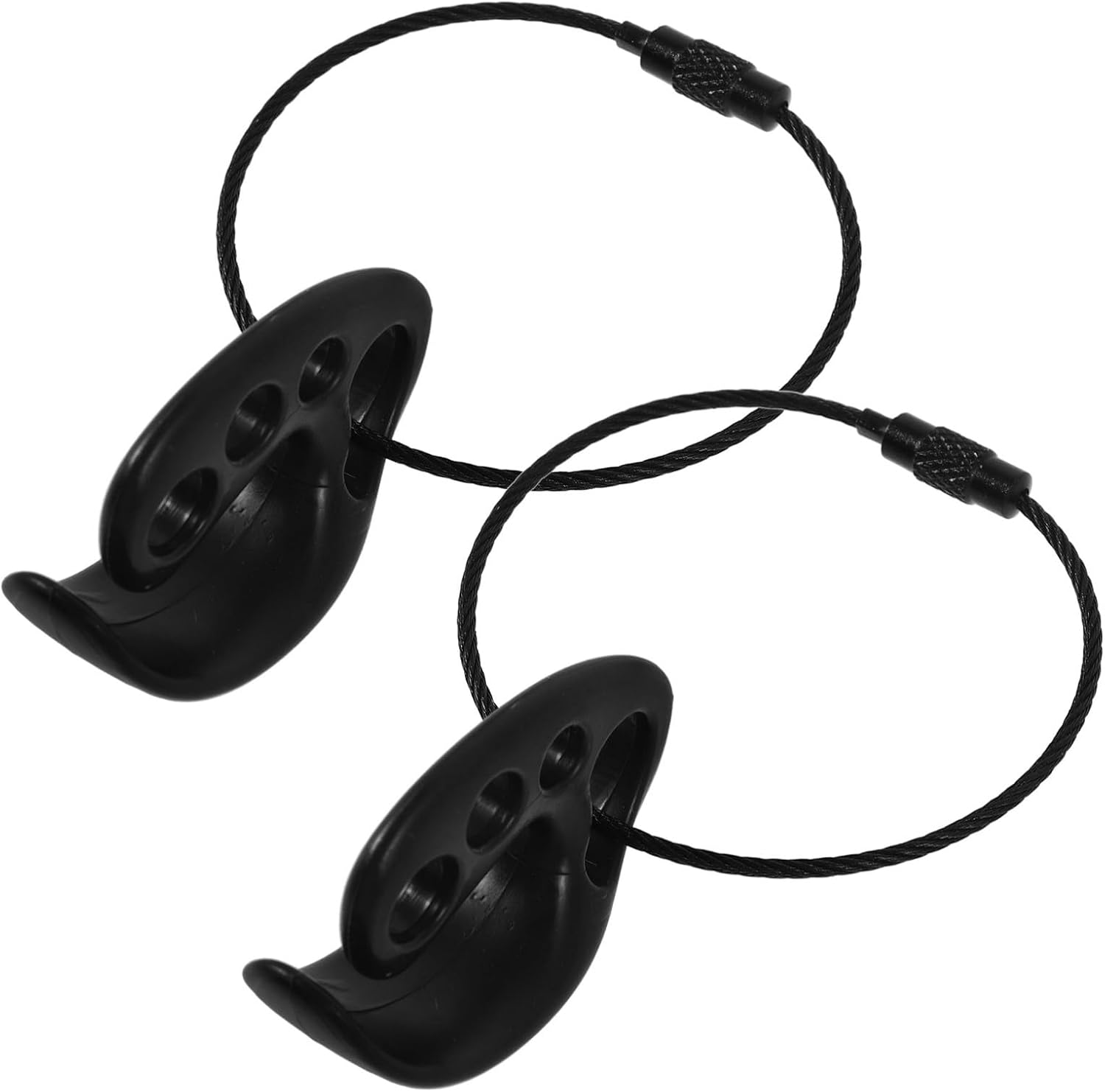 Luxshiny Portable Flying Disc Clip 2Pcs Plastic Holder with Hanging Ring