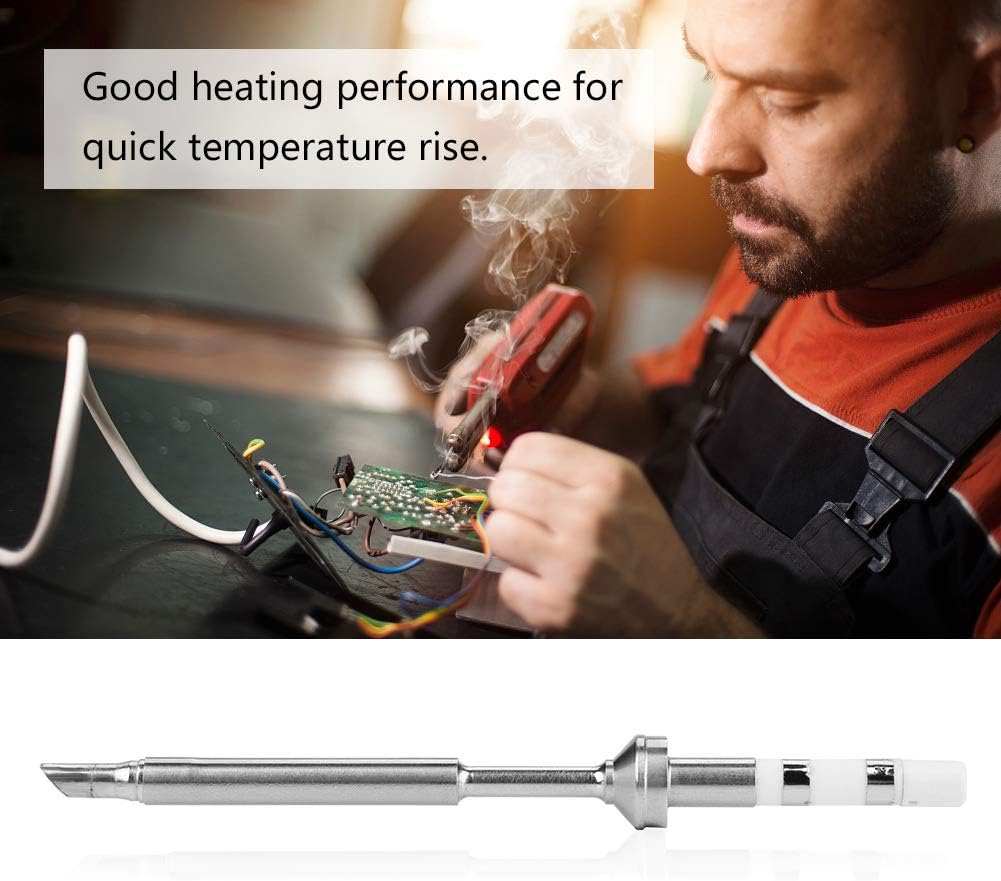 7 Types Solder Iron Tips Replacement, Mini Stainless Steel Soldering Pen Tips Tinner Kit for TS100 (TS-) Portable Welding Head Kit