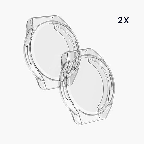 Miniatura 6 de kwmobile Funda compatible con Huawei Watch GT Runner Case - 2X TPU Silicone Fitness Tracker Cover - Transparente
