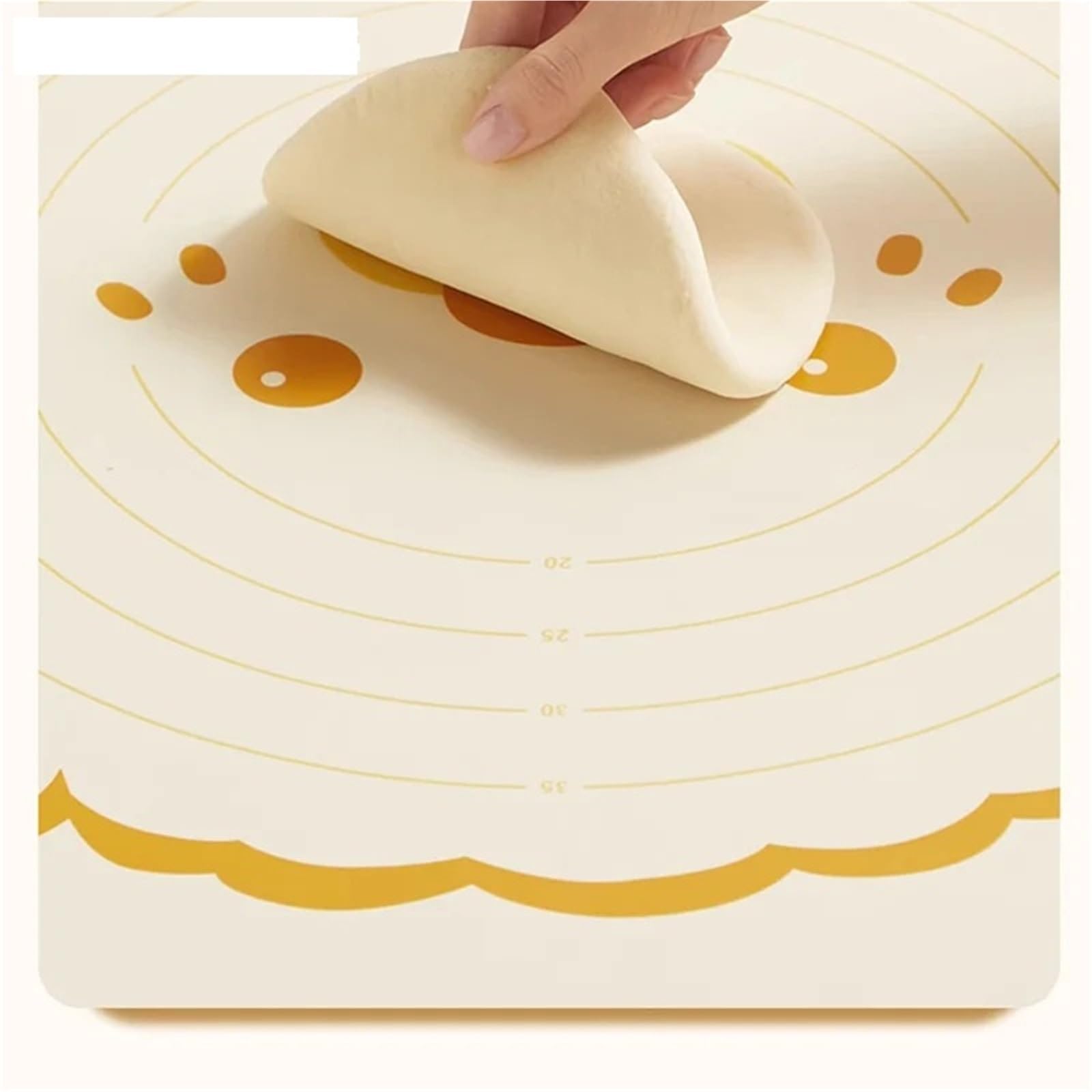 Teigknetmatte 60/70/80 cm Knetmatte aus verdicktem Silikon, Teigausrollmatte und Backunterlage for Zuhause(80 * 60CM)