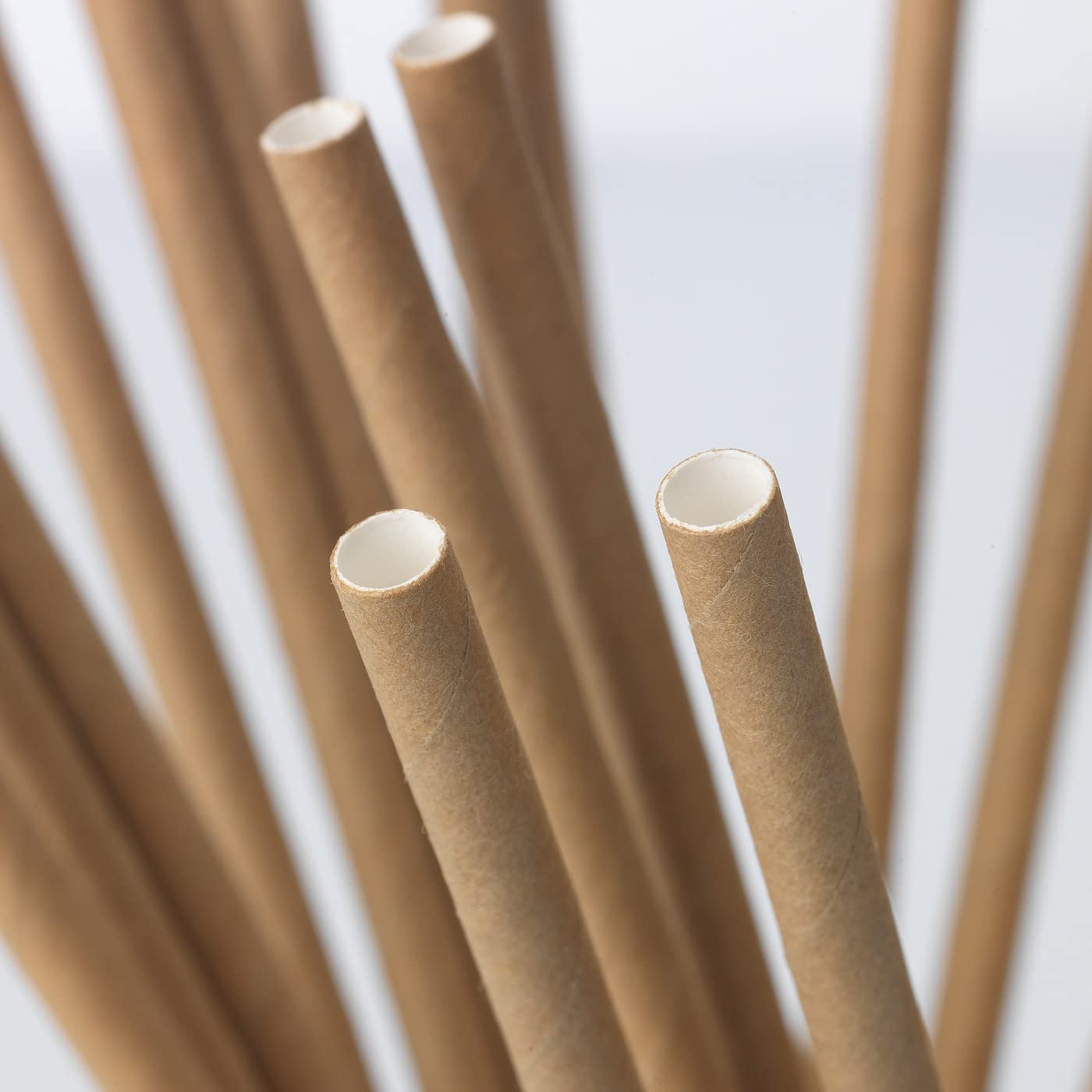 Pajitas de Papel Biodegradable, 20cm. Desechables, ecológicas y compostables. Comprometida con el medio ambiente.… (3000)
