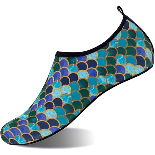 WateLves Womens and Mens Kids Water Shoes Barefoot Quick-Dry Aqua Socks for Beach Swim Surf Yoga Exercise