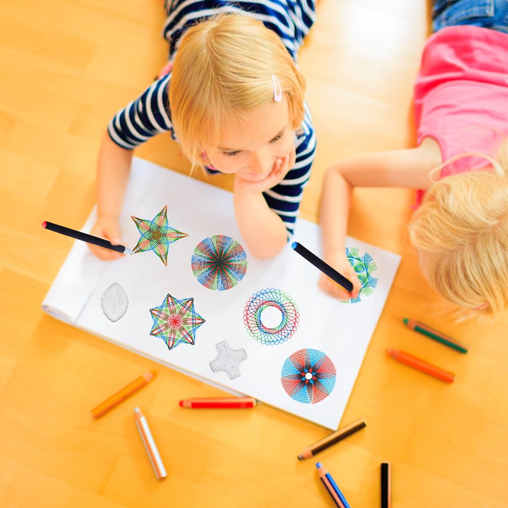 Spirograph Deluxe 45 Pièces - Kit Créatif Mandala Pour Enfants Dès 8 Ans
