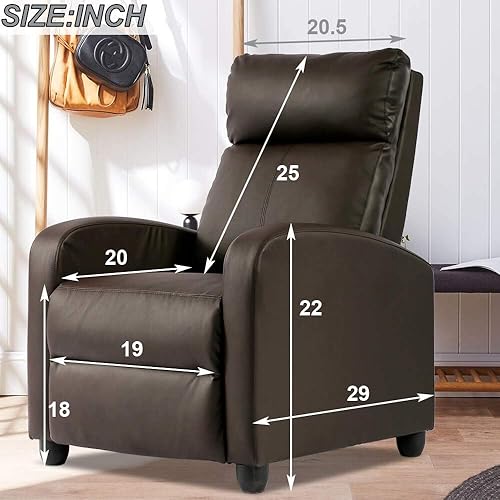 Miniatura 9 de Silla reclinable para sala de estar, sofá reclinable de masaje, asiento de cine en casa, moderna silla reclinable con brazos, silla de lectura